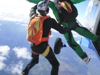 Taking that big first step with your instructor!