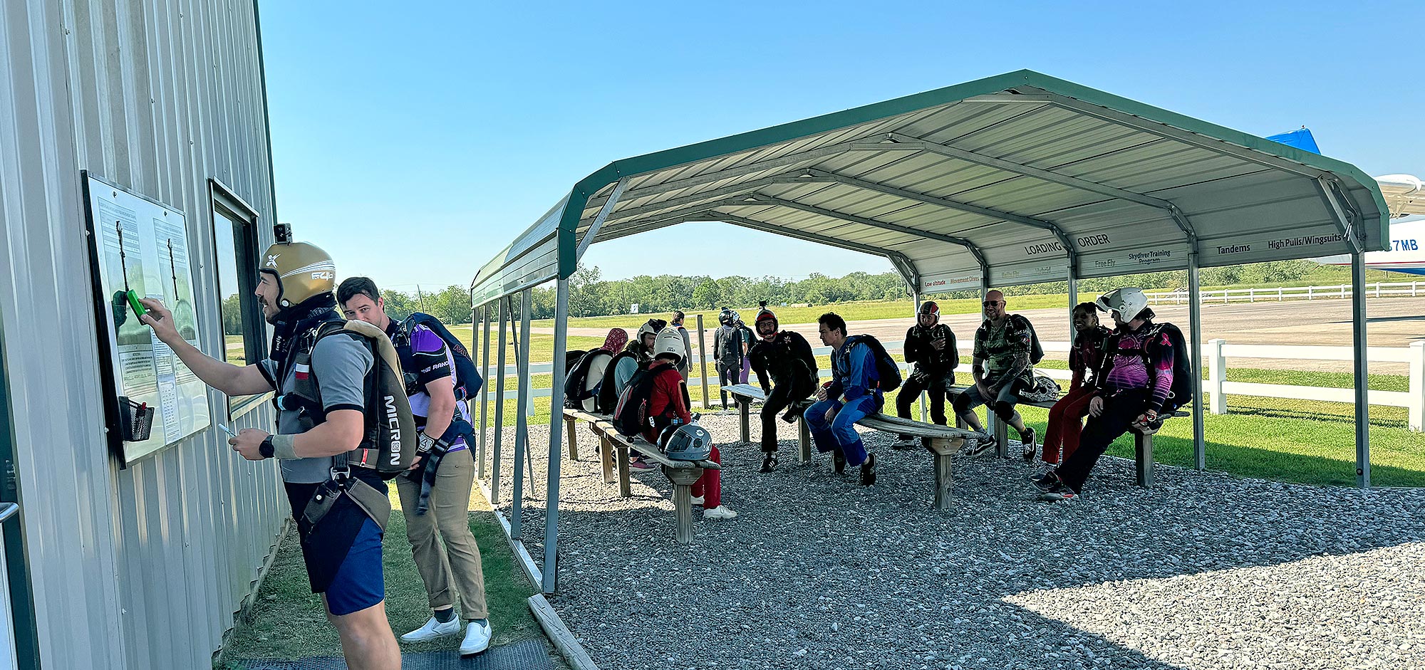 Skydive Spaceland Houston Loading area