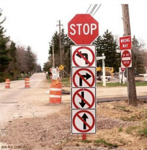 Confusing road signs